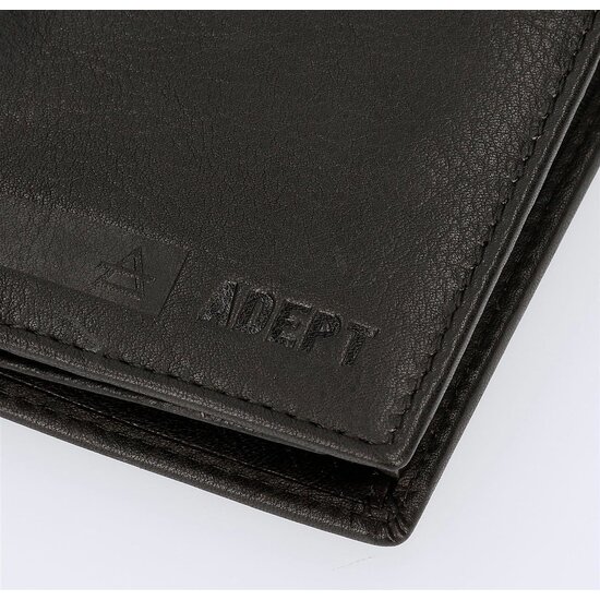 ADEPT CARTERA CON MONEDERO PIEL ALAN NEGRO image 3