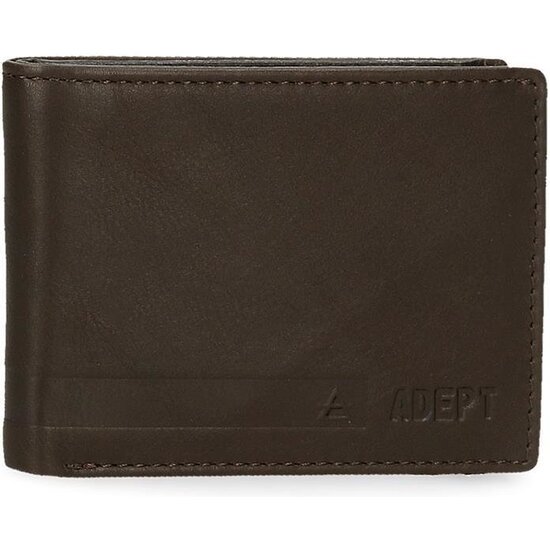 ADEPT CARTERA CON MONEDERO PIEL ALAN MARRÓN image 0
