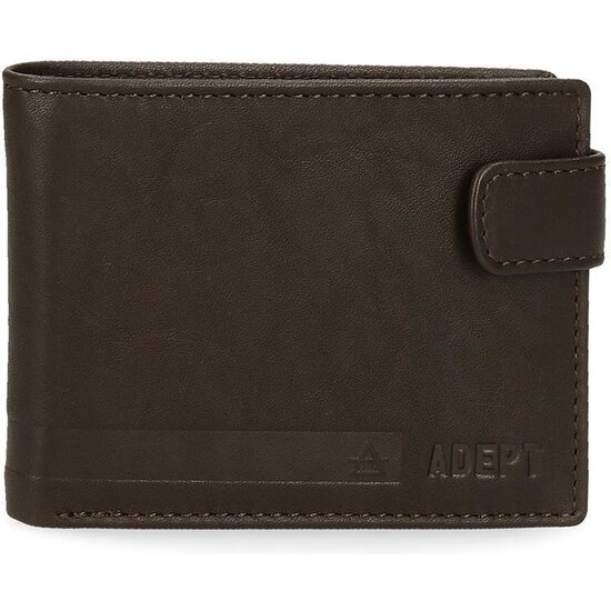 ADEPT CARTERA CON MONEDERO PIEL ALAN MARRÓN image 0