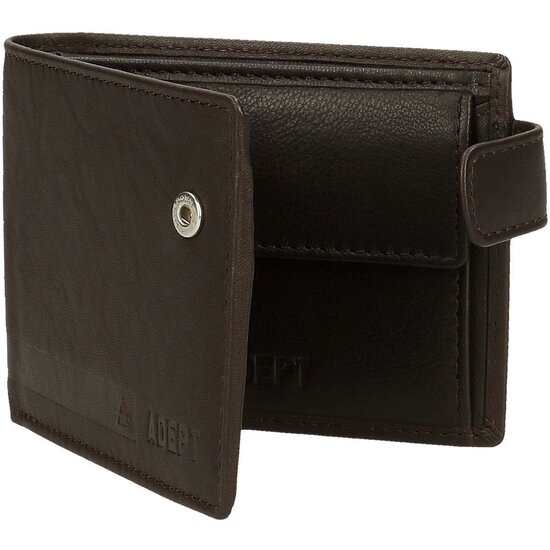 ADEPT CARTERA CON MONEDERO PIEL ALAN MARRÓN image 4
