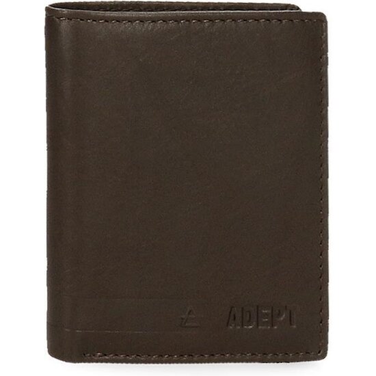 ADEPT CARTERA CON MONEDERO PIEL ALAN MARRÓN image 0