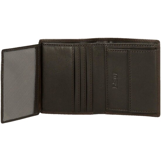 ADEPT CARTERA CON MONEDERO PIEL ALAN MARRÓN image 2