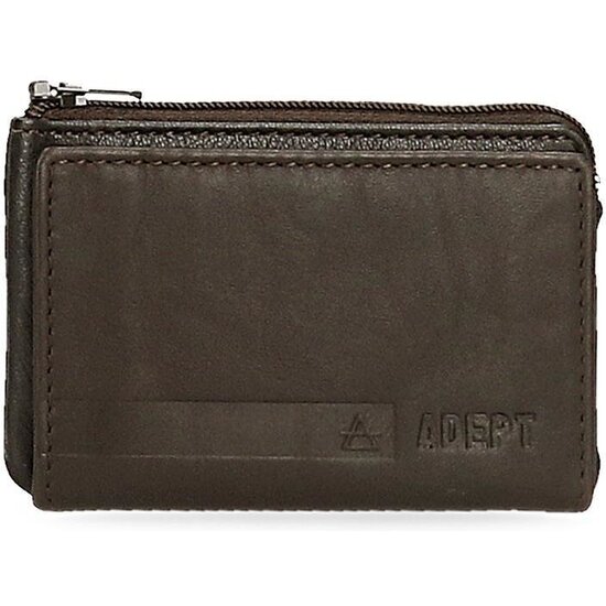 ADEPT CARTERA CON MONEDERO PIEL ALAN MARRÓN image 0