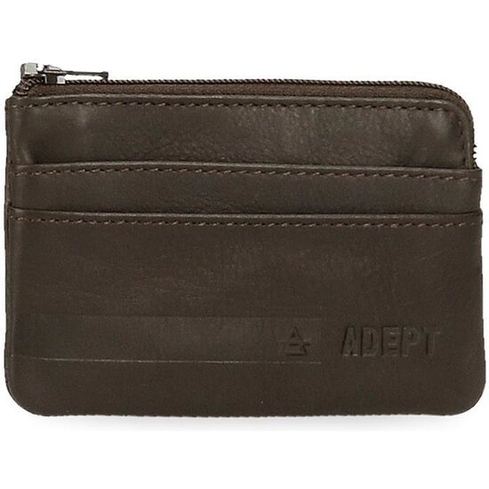 ADEPT CARTERA CON MONEDERO PIEL ALAN MARRÓN image 0