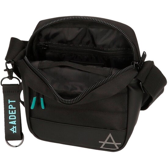 ADEPT BOLSO BANDOLERA POLIÉSTER Y PU DMAS NEGRO image 3