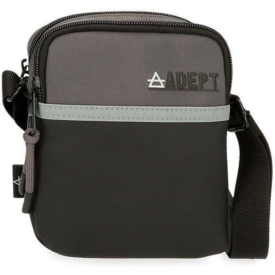 ADEPT BOLSO BANDOLERA POLIÉSTER Y PU ARKER GRIS image 0