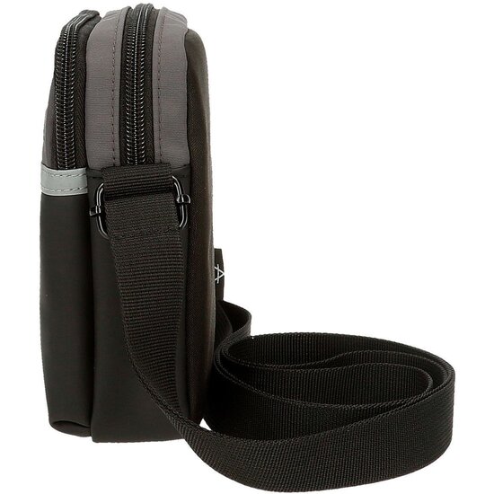 ADEPT BOLSO BANDOLERA POLIÉSTER Y PU ARKER GRIS image 2