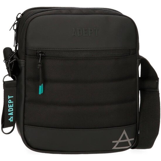 ADEPT BOLSO BANDOLERA POLIÉSTER Y PU DMAS NEGRO image 0