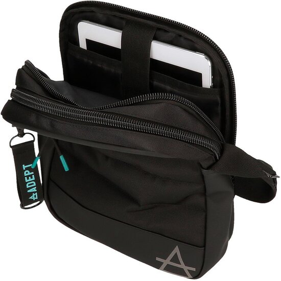 ADEPT BOLSO BANDOLERA POLIÉSTER Y PU DMAS NEGRO image 4