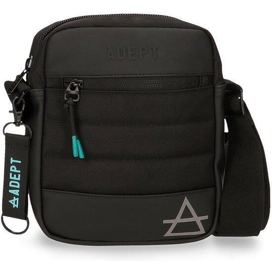 ADEPT BOLSO BANDOLERA POLIÉSTER Y PU DMAS NEGRO image 0