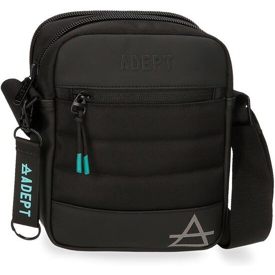 ADEPT BOLSO BANDOLERA POLIÉSTER Y PU DMAS NEGRO image 0
