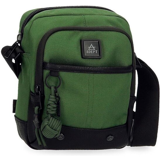 ADEPT BOLSO BANDOLERA POLIÉSTER Y PU FOX VERDE image 0
