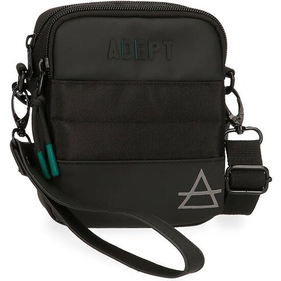 ADEPT BOLSO BANDOLERA POLIÉSTER Y PU DMAS NEGRO image 0