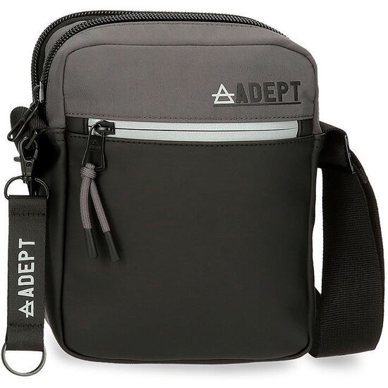 ADEPT BOLSO BANDOLERA POLIÉSTER Y PU ARKER GRIS image 0