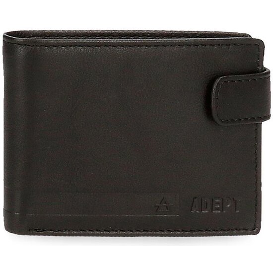 ADEPT CARTERA CON MONEDERO PIEL ALAN NEGRO image 0