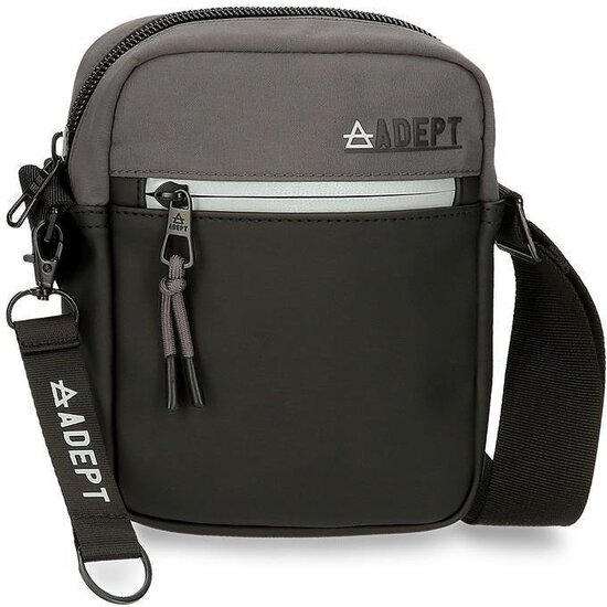 ADEPT BOLSO BANDOLERA POLIÉSTER Y PU ARKER GRIS image 0