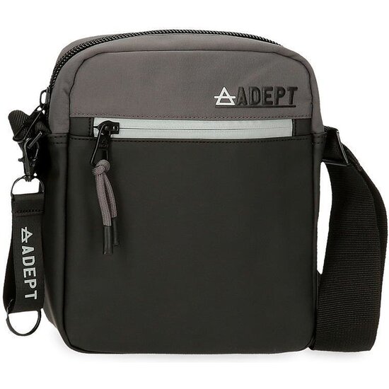 ADEPT BOLSO BANDOLERA POLIÉSTER Y PU ARKER GRIS image 0