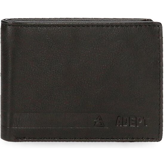 ADEPT CARTERA CON MONEDERO PIEL ALAN NEGRO image 0