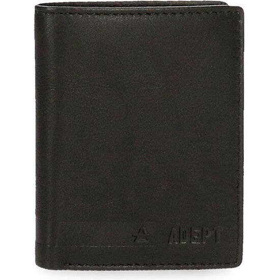 ADEPT CARTERA CON MONEDERO PIEL ALAN NEGRO image 0