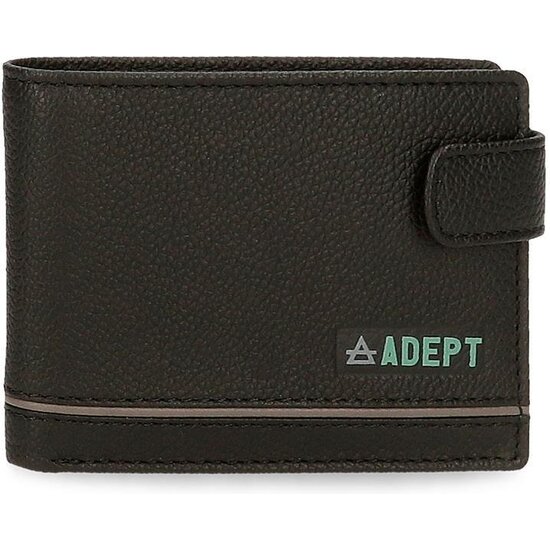 ADEPT CARTERA CON MONEDERO PIEL KURT NEGRO image 0