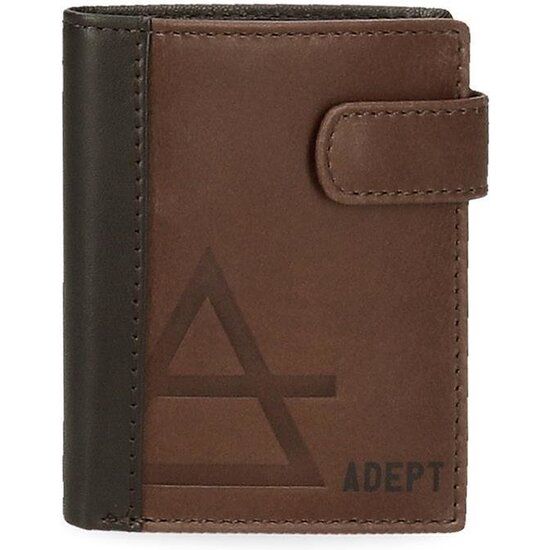 ADEPT CARTERA CON MONEDERO PIEL JIM MARRÓN image 0