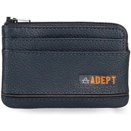 ADEPT CARTERA CON MONEDERO PIEL KURT AZUL image 0