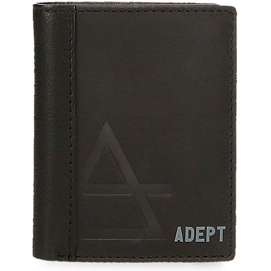 ADEPT CARTERA CON MONEDERO PIEL JIM NEGRO image 0