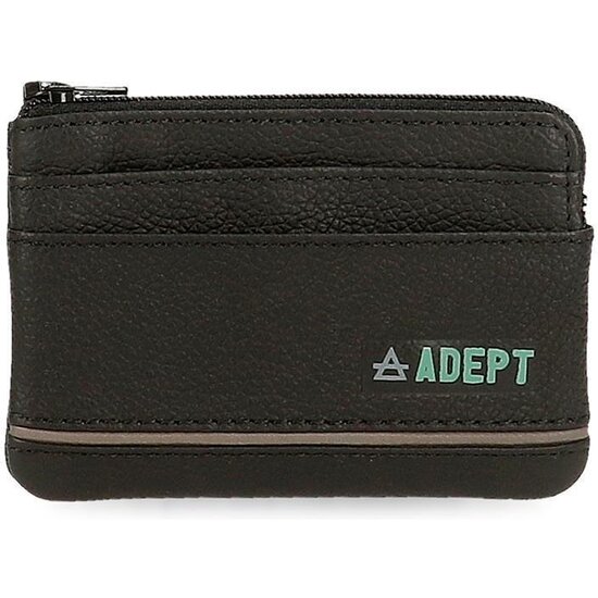 ADEPT CARTERA CON MONEDERO PIEL KURT NEGRO image 0
