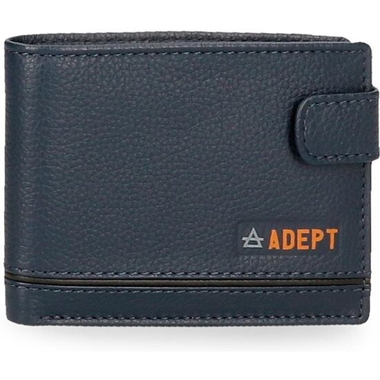 ADEPT CARTERA CON MONEDERO PIEL KURT AZUL image 0