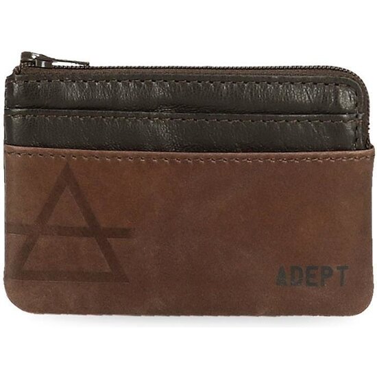 ADEPT CARTERA CON MONEDERO PIEL JIM MARRÓN image 0