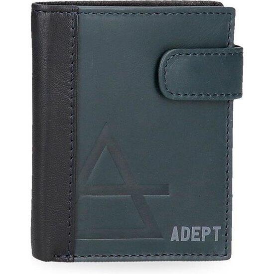 ADEPT CARTERA CON MONEDERO PIEL JIM AZUL image 0