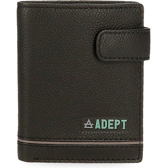ADEPT CARTERA CON MONEDERO PIEL KURT NEGRO image 0