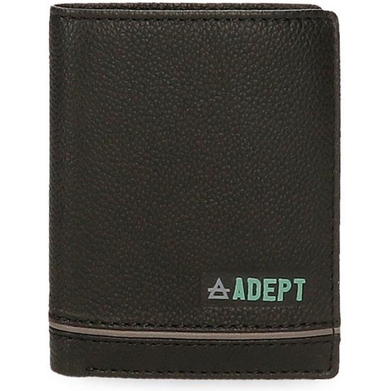 ADEPT CARTERA CON MONEDERO PIEL KURT NEGRO image 0