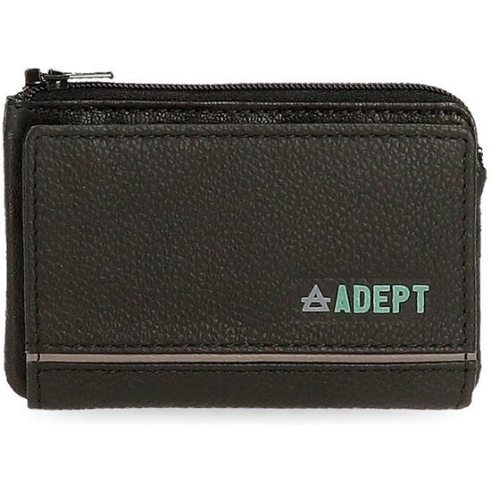 ADEPT CARTERA CON MONEDERO PIEL KURT NEGRO image 0
