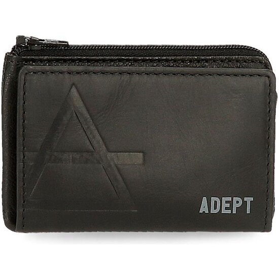 ADEPT CARTERA CON MONEDERO PIEL JIM NEGRO image 0