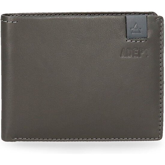 ADEPT CARTERA CON MONEDERO PIEL MAX GRIS image 0