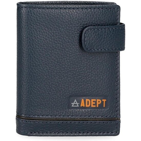 ADEPT CARTERA CON MONEDERO PIEL KURT AZUL image 0