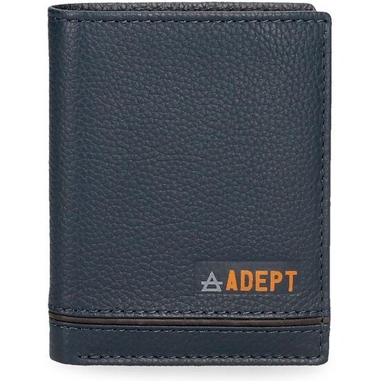 ADEPT CARTERA CON MONEDERO PIEL KURT AZUL image 0
