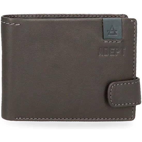 ADEPT CARTERA CON MONEDERO PIEL MAX GRIS image 0