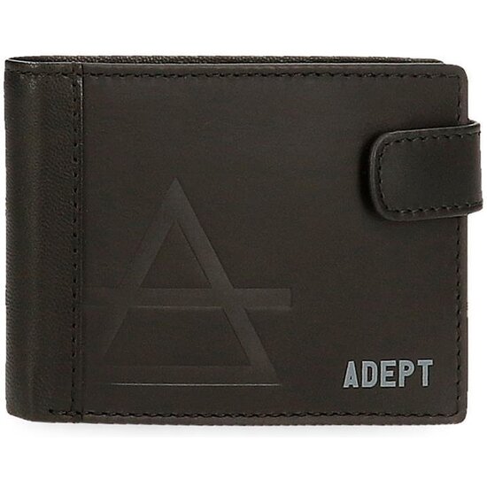 ADEPT CARTERA CON MONEDERO PIEL JIM NEGRO image 0