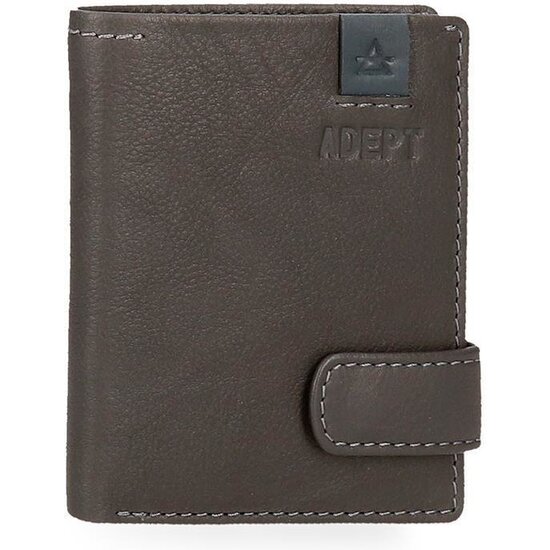 ADEPT CARTERA CON MONEDERO PIEL MAX GRIS image 0