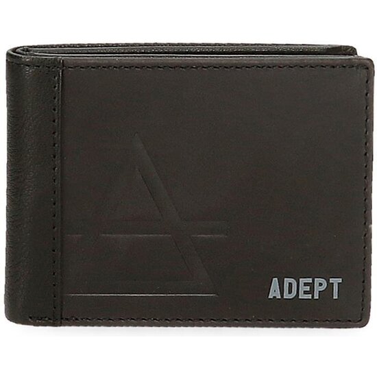 ADEPT CARTERA CON MONEDERO PIEL JIM NEGRO image 0
