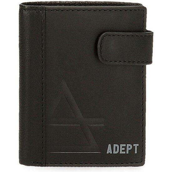 ADEPT CARTERA CON MONEDERO PIEL JIM NEGRO image 0