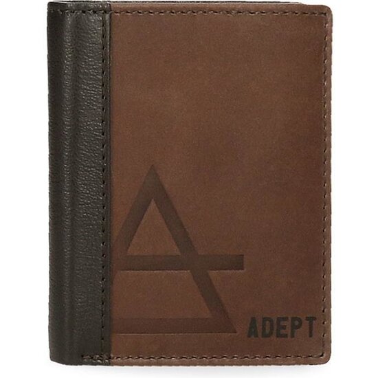 ADEPT CARTERA CON MONEDERO PIEL JIM MARRÓN image 0
