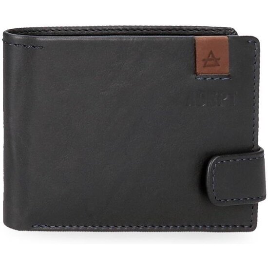 ADEPT CARTERA CON MONEDERO PIEL MAX AZUL image 0