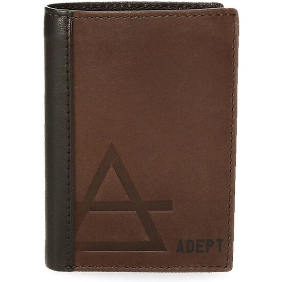 ADEPT CARTERA CON MONEDERO PIEL JIM MARRÓN image 0