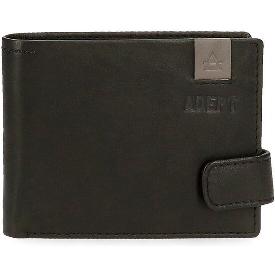 ADEPT CARTERA CON MONEDERO PIEL MAX NEGRO image 0
