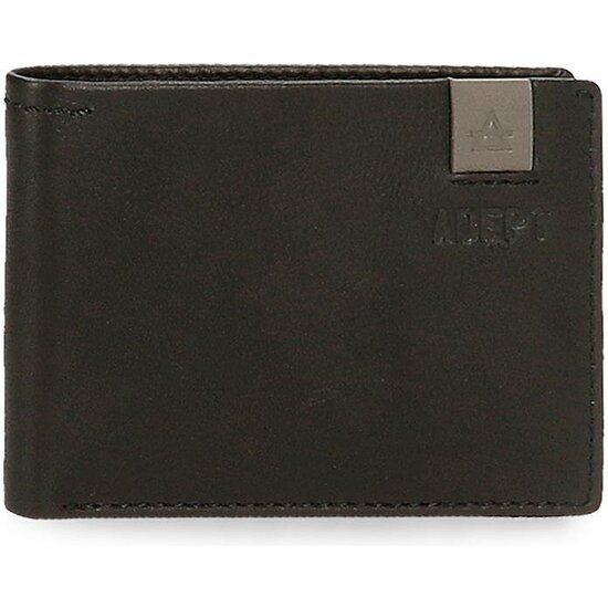 ADEPT CARTERA CON MONEDERO PIEL MAX NEGRO image 0