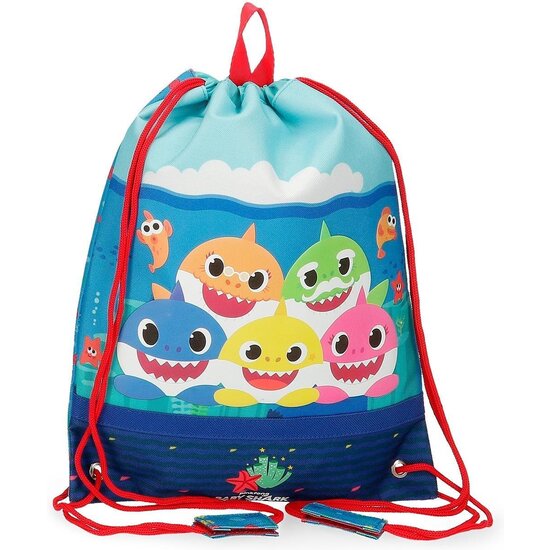 BABY SHARK MOCHILA SACO Y PORTA ALIMENTOS POLIÉSTER BABY SHARK AZUL image 0