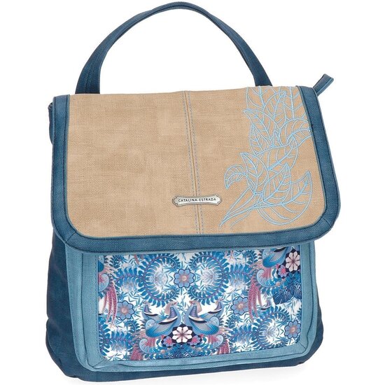CATALINA ESTRADA MOCHILA CASUAL PIEL SINTÉTICA FAISAN MULTICOLOR image 0